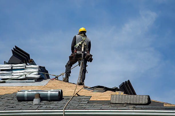 Professional Storm Damage Roof Repair technician working in Rutland, ND